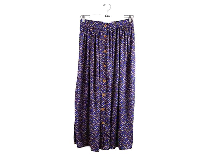 Heimstone silk skirt Blue  ref.1366497