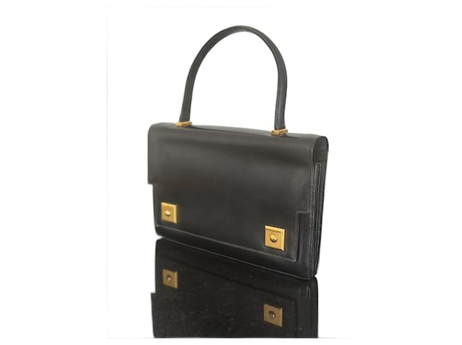 Hermès Piano Black Leather  ref.1366513