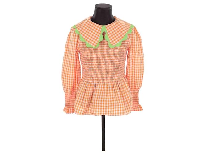 Autre Marque Cotton blouse Orange  ref.1366539