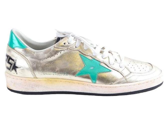 Golden Goose Scarpe da ginnastica in pelle D'oro  ref.1366557