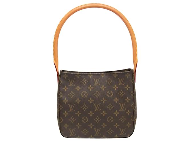 Louis Vuitton Looping MM Marrone Tela  ref.1366585