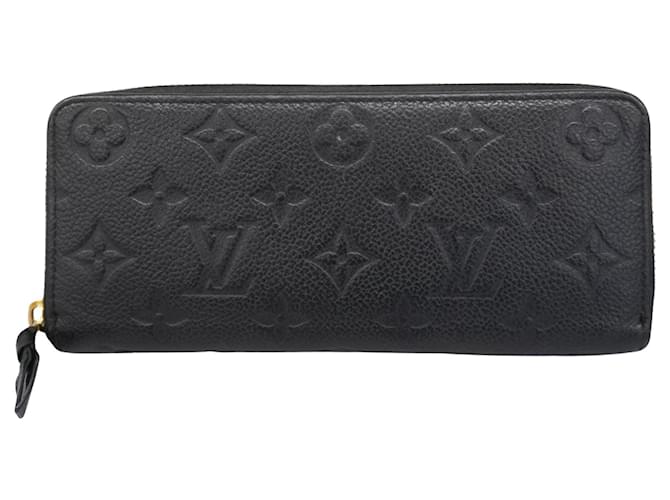 Louis Vuitton Portefeuille clemence Cuir Noir  ref.1366601