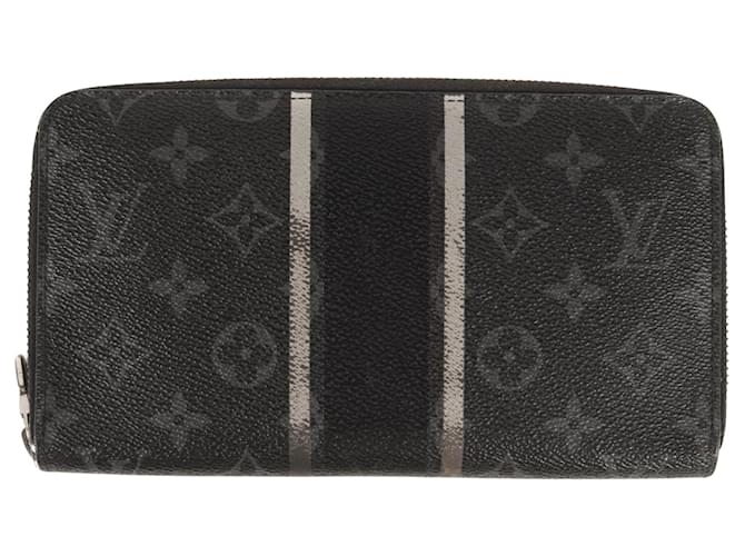 Louis Vuitton Zippy wallet Black Cloth  ref.1366613