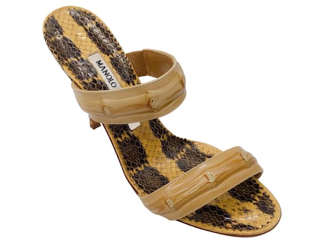 Autre Marque Sandals Camel Exotic leather  ref.1366720