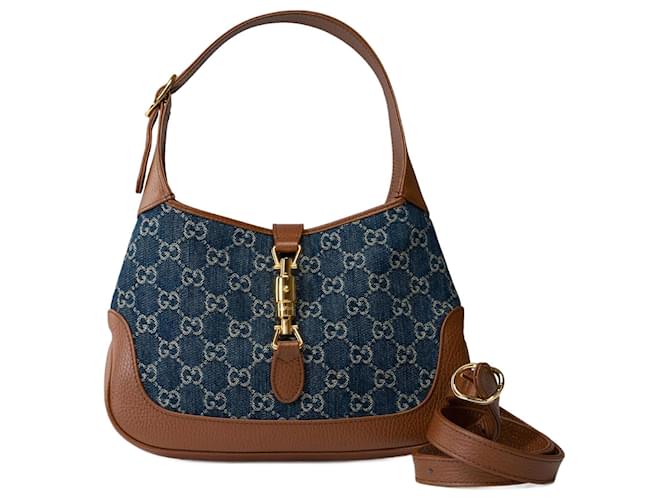 GUCCI Jackie Bag in Blue Denim - 101893  ref.1366731