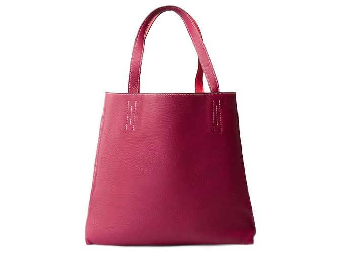 Double sens Hermès Borsa HERMES in Pelle Rossa - 101897 Rosso