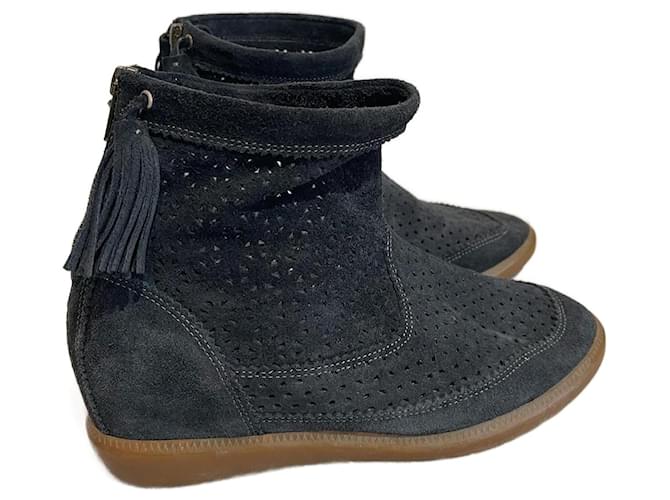 Isabel Marant Ankle Boots Black Suede  ref.1366736