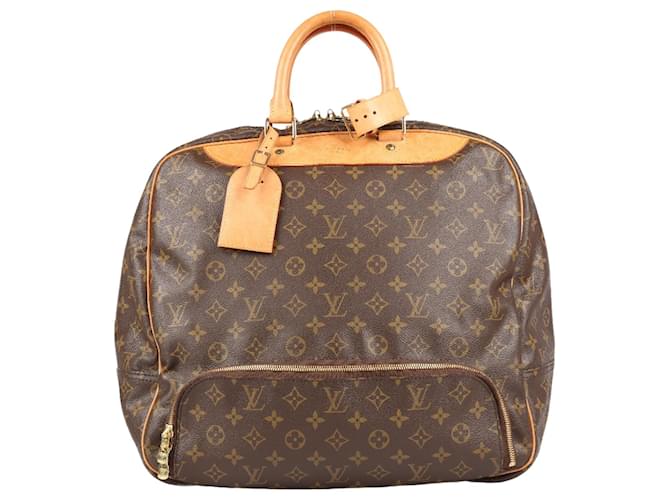Louis Vuitton Monogram Evasion Weekend Bag M41443 Brown Leather  ref.1366764