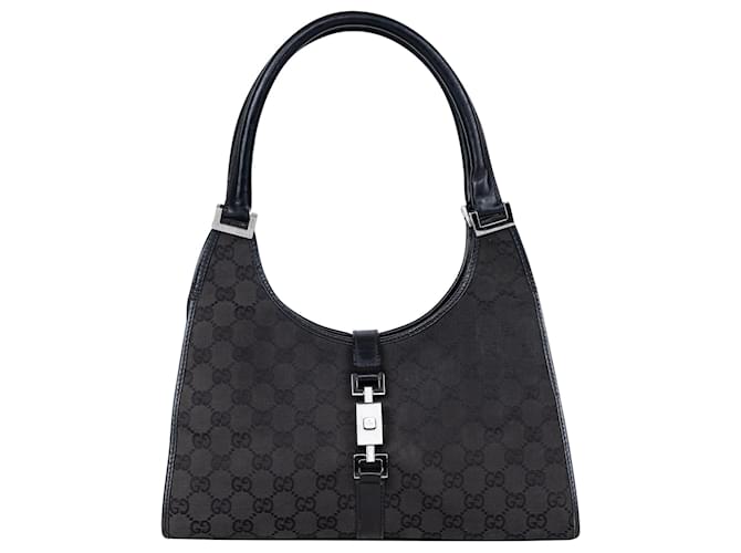 Gucci Sacs à main Toile Noir  ref.1366774