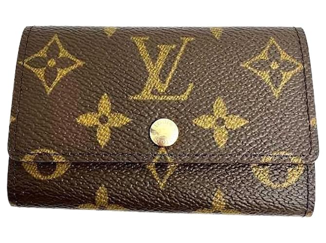 Louis Vuitton Monogram Multicles 6 Key Case Canvas Key Holder M60701 in Good condition Cloth  ref.1366850