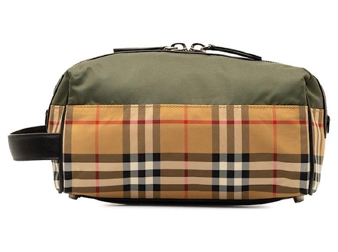Burberry House Check Canvas Clutch Bag Canvas Clutch Bag in Excellent condition Cloth  ref.1366914