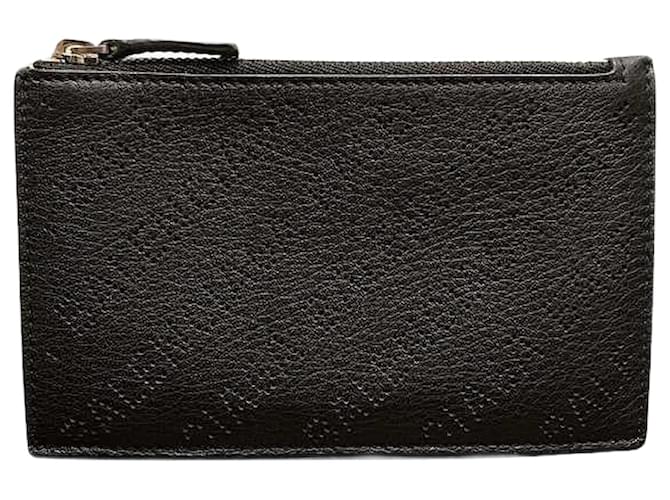 Balenciaga Leather Logo Punching Long Wallet Coin Case in Great Condition Black  ref.1366932