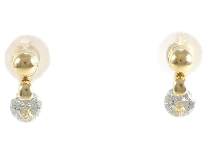 & Other Stories Boucles d'oreilles en or jaune K18 avec diamants de 0,21 ct en excellent état Métal Doré  ref.1366940