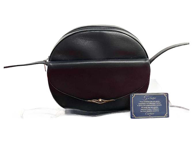 Cartier Leather Sapphire Crossbody Bag Leather Crossbody Bag in Good condition  ref.1366950