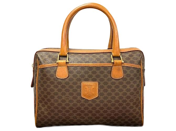 Céline Celine Macadam Canvas Mini Boston Bag Canvas Handbag in Good condition Cloth  ref.1366966