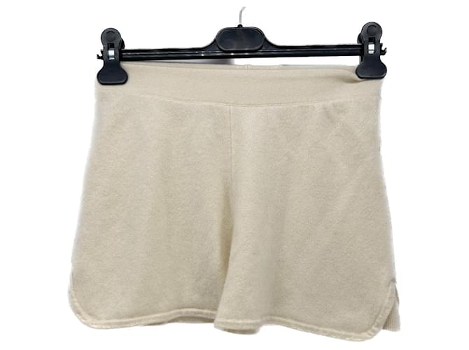 Autre Marque Pantalones cortos Blanco Lienzo  ref.1366979