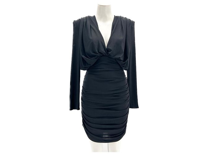 Magda Butrym Kleid T.FR 36 Viskose Schwarz