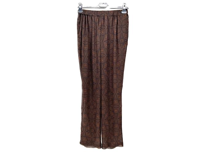 Autre Marque Pantalons, leggings Polyester Marron  ref.1366999