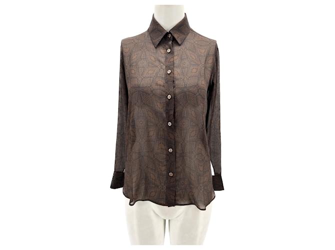 Autre Marque Tops Brown Polyester  ref.1367016