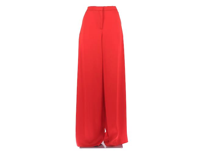 Maison Rabih Kayrouz Pantaloni, leggings Rosso Viscosa  ref.1367031