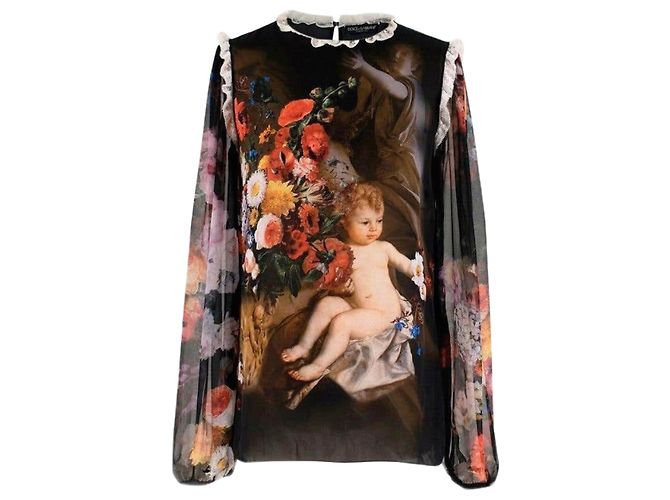 Dolce & Gabbana Seidentop Caramel Karamell