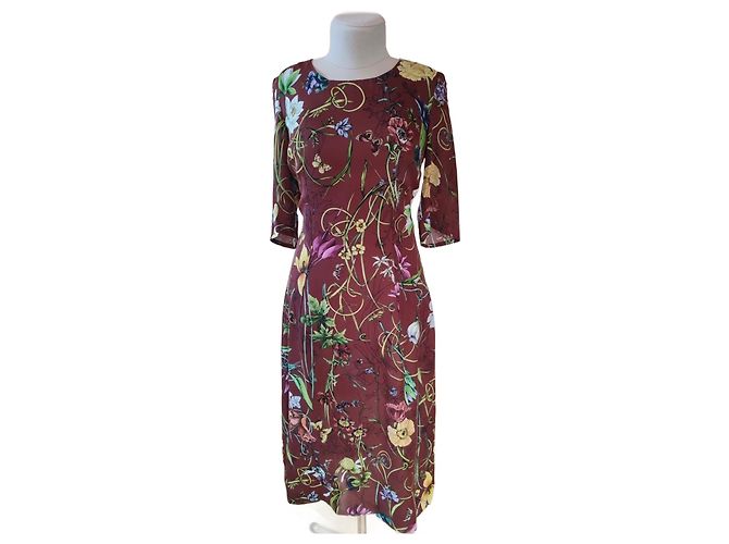 Abito Gucci in seta multicolore