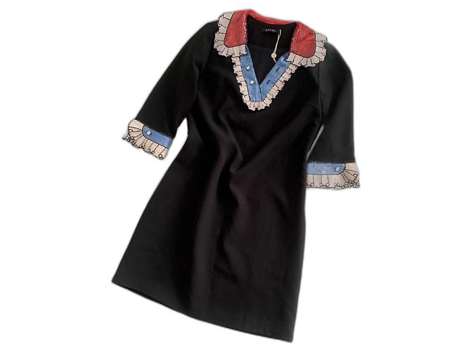 Gucci Kleid aus Baumwolle Schwarz
