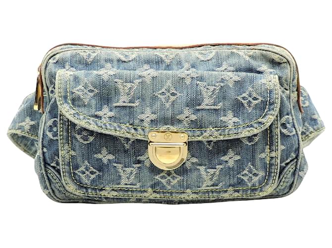 Twist Louis Vuitton Clutch bags Blue Denim  ref.1367085