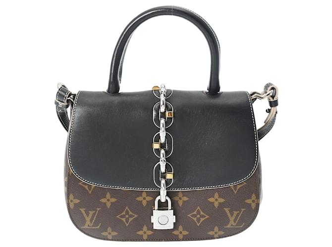 Louis Vuitton Handbags Black Cloth  ref.1367101