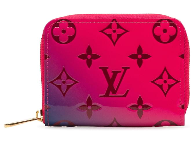 Louis Vuitton Pink Monogram Vernis Ombre Zippy Coin Purse Leather Patent leather  ref.1367158