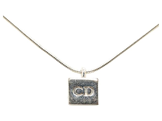 Dior Halsketten Silber Metall  ref.1367175