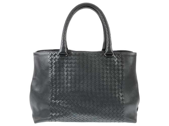 Bottega Veneta Black Intrecciato Tote Bag Leather Pony-style calfskin  ref.1367195