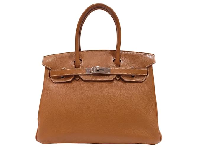 Birkin Hermès Handbags Brown Leather  ref.1367214