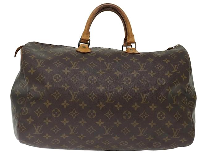 Speedy Louis Vuitton Handtaschen Braun Leinwand  ref.1367215