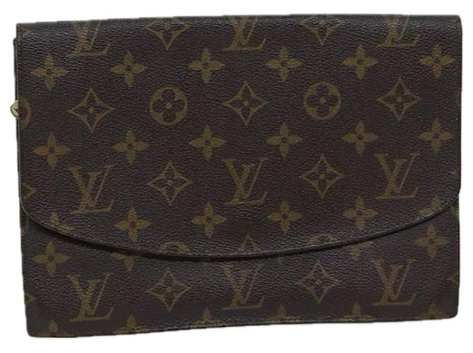 Louis Vuitton Clutch bags Brown Cloth  ref.1367236