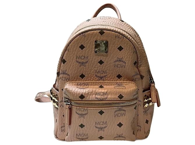 MCM Sacs à dos Cuir Rose  ref.1367267