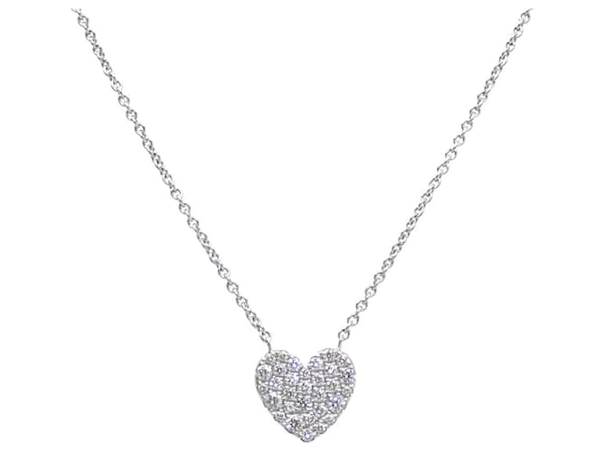 Tiffany & Co Heart Silvery White gold  ref.1367315