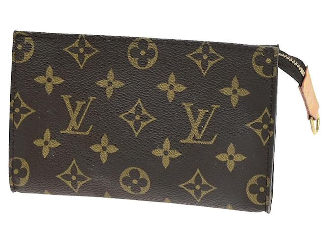 Louis Vuitton Sacos de embreagem Marrom Lona  ref.1367352