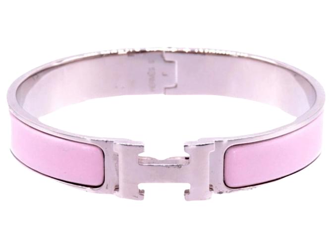 Hermès Clic H Rosa Metallo  ref.1367403