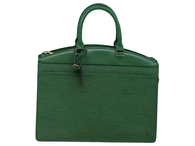 Louis Vuitton Handbags Green Leather  ref.1367426