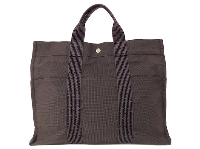 Hermès Handbags Brown Cloth  ref.1367455