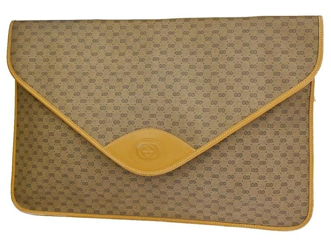 Gucci Clutch bags Brown Cloth  ref.1367495