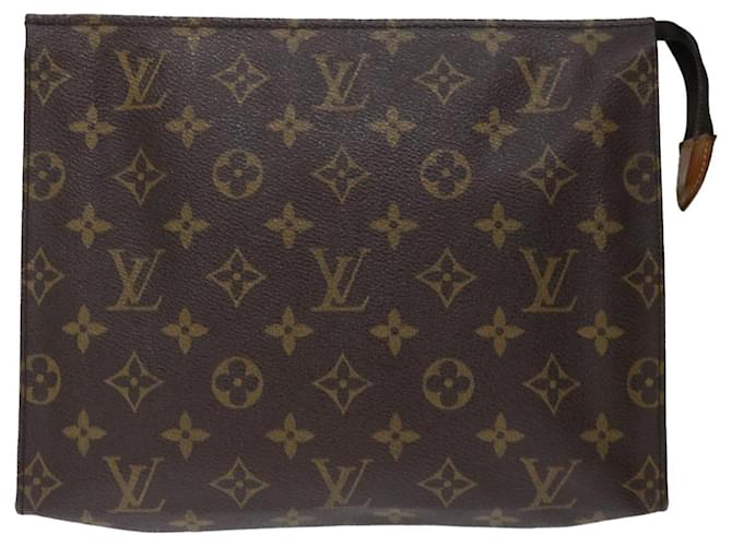 Louis Vuitton Sacos de embreagem Marrom Lona  ref.1367520