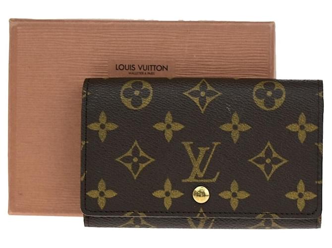Louis Vuitton Monederos, carteras, estuches Castaño Lienzo  ref.1367578