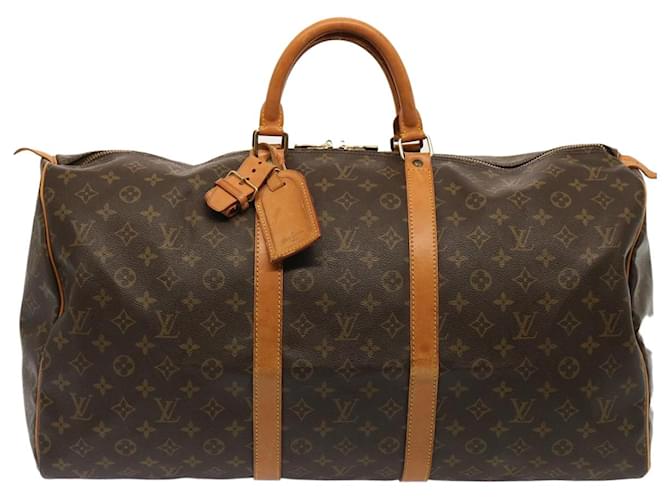 Louis Vuitton Keepall 55 Brown Cloth  ref.1367610
