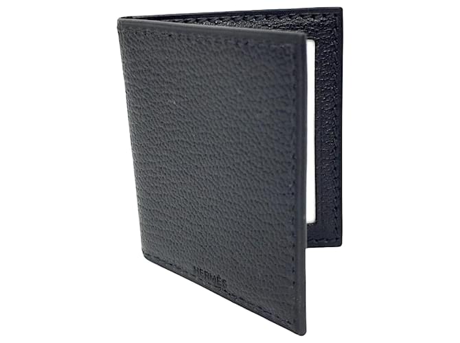 Hermès Purses, wallets, cases Black Leather  ref.1367624