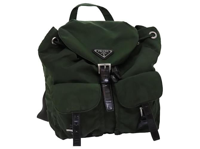 Prada Backpacks Khaki Synthetic  ref.1367630