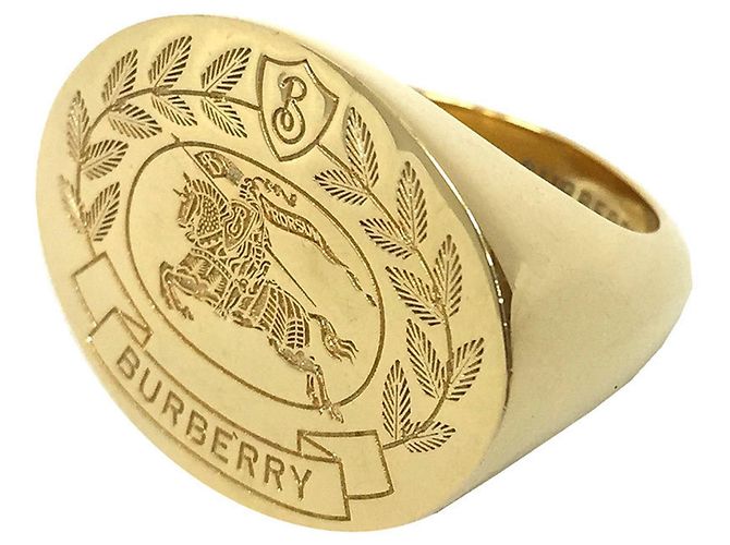 Anelli Burberry D'oro Metallo
