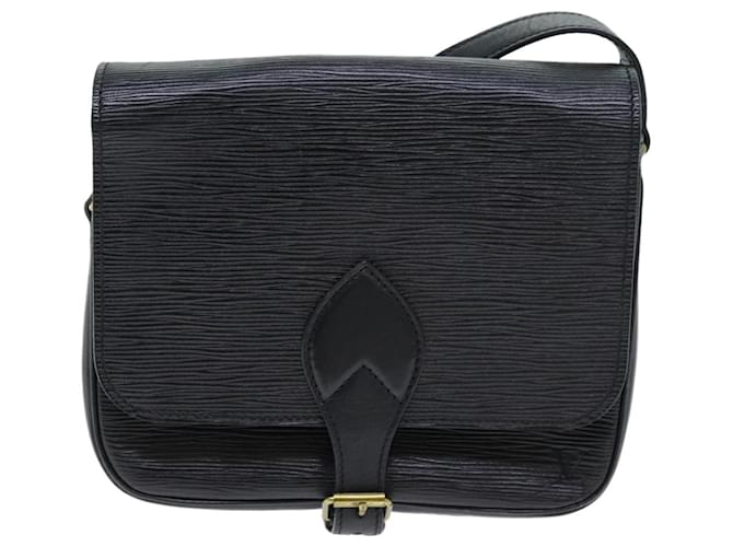 Cartouchiere Louis Vuitton Handbags Black Leather  ref.1367669