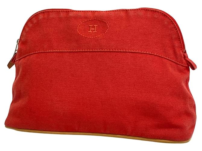 Bolide Hermès Clutch bags Red Cloth  ref.1367688